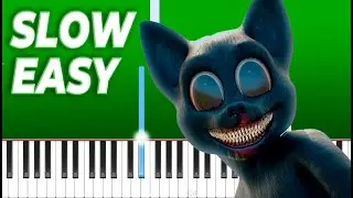 Cartoon Cat - Killing the Vibe (Slow Easy Piano Tutorial)