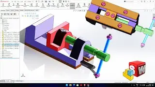Ex 83 || solidworks assembly || chapter 3 || Bench Vice assembly