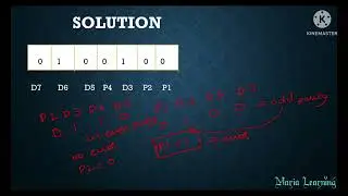 Lecture 18- Numerical Example on Error Detection and Correction  using Hamming Code in  Tamil
