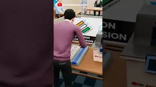 How EVM Machine Works in Elections? (3D Animation) #shorts