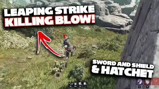 INTENSE STEALTHY OVERHEAD Leaping Strike trickshot kill | Sword and Shield/Hatchet