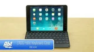 Zagg Folio Keyboard Case Cover for iPad Mini ZKMHFBKLIT103 And ZKMHFWHLIT103 Overview