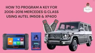 КАК ЗАПРОГРАММИРОВАТЬ КЛЮЧ ДЛЯ MERCEDES G CLASS 2006-2016 ГОДОВ С ПОМОЩЬЮ AUTEL IM508 И XP400