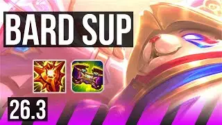 BARD & Ezreal vs THRESH & Aphelios (SUP) | KR Grandmaster | 26.3