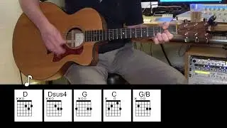 Crazy Little Thing Called Love - Acoustic Guitar - Queen - Original Vocal Track - Chords