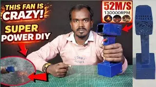 How To Make Powerfull Cordless 12V Air Blower At Home😱| 100,000RPM
