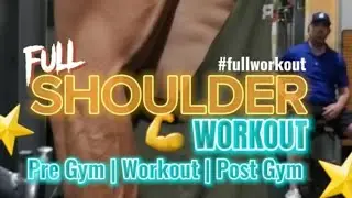 Natty Shoulder Shred Pump | Pre Gym Talk | Workout | Post Gym Talk Ⓥ DrewAndrew