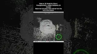 Video to 3D Model for iClone | Photogrammetry | Adobe Substance 3D Sampler #iclone #photogrammetry