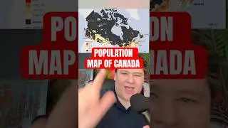 POPULATION MAP OF CANADA #history #historical #map #maps #geography #canada #canadian #usa #america