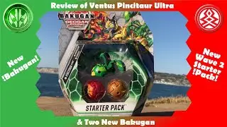 Bakugan Geogan Rising Wave 2 Ventus Pincitaur Ulta Starter Pack Review