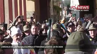 L'ORGOGLIO DELLA FIACCOLA OLIMPICA ATTRAVERSA LA CITTA' | 21/01/2026