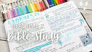 Mini Bible Journaling Supply Haul & REAL TIME Bible Study with Me