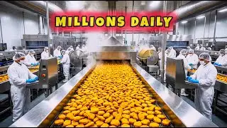 How Chicken Nuggets Are Made in Massive U.S. Factories (Millions Every Day)