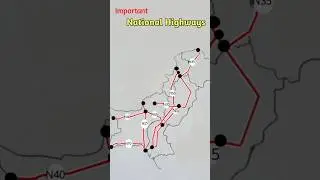 Pakistan's important National Highways #pakistan #highways #nationalhighways #roads