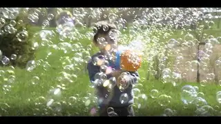 Mindscope Light Up LED Bubble Blaster Hand Cannon