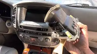 Lexus LX 470 radio bezel and ac vents removal