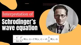 Interpretation of Schrodinger's Wave Equation in one dimension in 4 minutes only| Quantum Mechanics