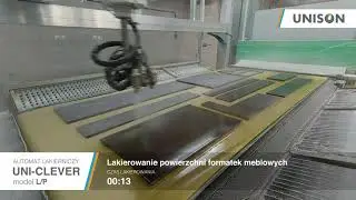 Linia lakiernicza UNISON do lakierowania frontów i elementów meblowych (UNI-CLEVER LP i SUSZARNIA)