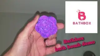 BATHBOX PURPLE ROSE BATH BOMB DEMO