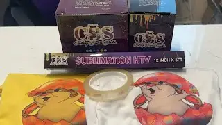 Sublimation on cotton using HTV