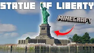 Я построил Статую Свободы в Minecraft!