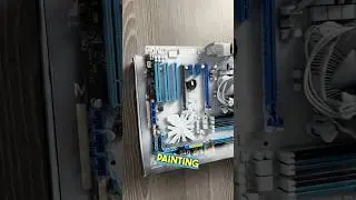 Easy Motherboard Painting: A Simple DIY Guide #pcbuild #pcgaming