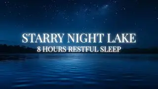 Starry Night Lake Ambience (8 Hours) – Gentle Water Sounds for Restful Sleep