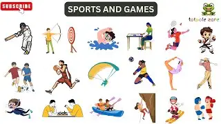 Learn names of sports and games in English |list of sports | sports names| Indoor and outdoor sports