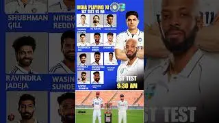 India Best Playing XI 1st Test vs West Indies 2025 🏏🔥 | Team India Squad Revealed!