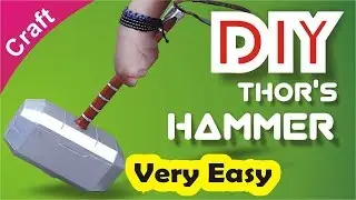How to make Thor's Hammer Mjolnir 2019 (Marvel Studio 2019 new)
