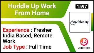 Huddle Up Work From Home | Remote Jobs | Marketing Associate Jobs | WFH Jobs