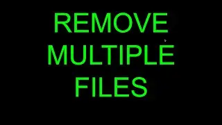 Remove multiple files in linux (Ubuntu 24.04.1)