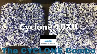 THE CYCLONE 10X WASH PAD AND WASH MITT PREMIUM KOREAN MICROFIBER COMBO!!!!
