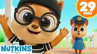 Run, Finn, Run! + More Songs | Police and Thief Game Song | The Nutkins