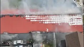 Drone video of apartment fire in Littlestown