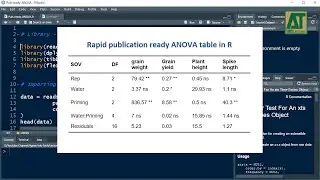 Publication ready ANOVA table in R