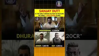 Only One Actor in 3 ₹1000CR Films 😱KGF &times; Jawan &times; Dhurandhar🔥Sanjay Dutt Creates HISTORY 👑 #rockybhai
