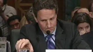 Tim Geithner in the hot seat