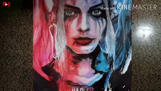 Harley Quinn drawing with pencil color by sjx art