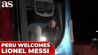 Hundreds of excited fans welcome MESSI to PERU for friendly match