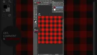 How to Create Pattern | Check Fabric Pattern in Photoshop | Pattern Tutorial #Short