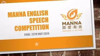 MANNA Speech Competition 2024 @ ICA Chai Wan