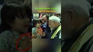 PM Modi Meets a Little Angel in Argentina #shorts