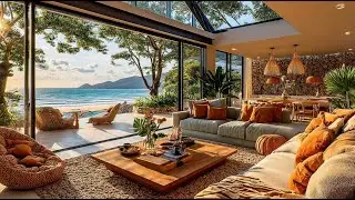 Elegant Morning Jazz by the Ocean 🌊 Luxury Beachside Ambience for Calm Focus & Relaxation