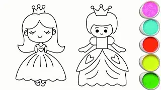👑 Drawing Princesses Easily: Step by Step from Face to Magic Gown!