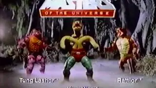 MOTU King Hiss, Tung Lashor, Rattlor Toy Commercial