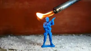 Toy Plastic Soldier Melting 🔥🔥🔥 | Satisfying | Fire! Fire! #77