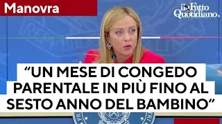 Manovra, Meloni: “Aggiunto un mese di congedo parentale utilizzabile fino al sesto anno dei figli”