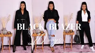 HOW TO LOOK CLASSY IN A BLACK BLAZER 10 WAYS | FALL FASHION 2022 #styletips