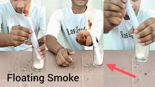 Floating Smoke Experiment 😱 | हवा में तैरता धुआँ! Science Trick Explained